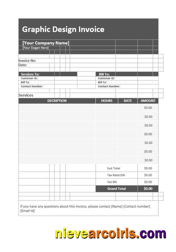 Graphic Design Invoice